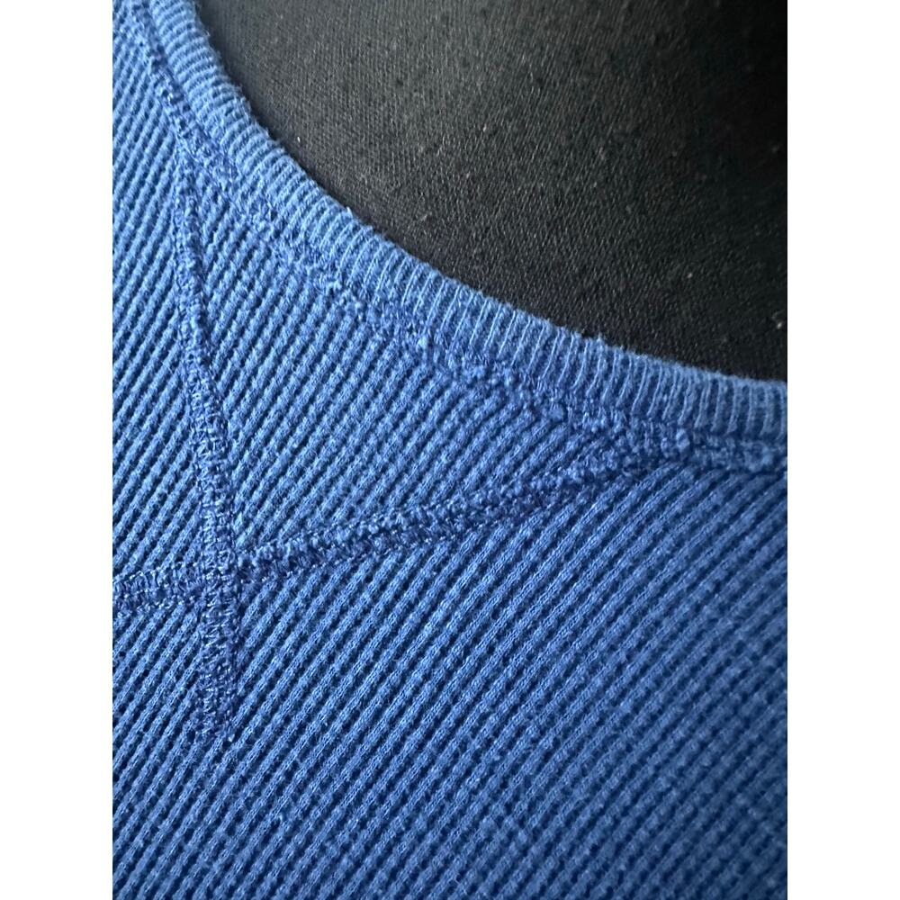 American Eagle Blue Waffle Knit Thermal Shirt Men’s L - Picture 7 of 8